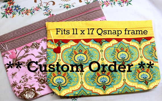 CUSTOM You Choose Fabric LOTS2LUV Cross Stitch Project Bag Etsy