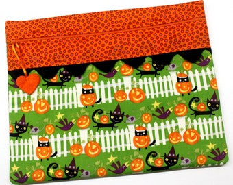 Kitty Witch Cross Stitch Project Bag