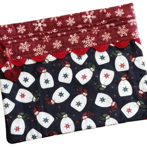 Prim Snowmen Cross Stitch Project Bag
