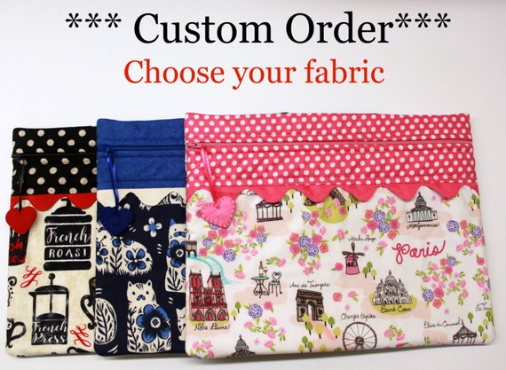 Standard Size Choose Your Fabric Cross Stitch Embroidery Project Bag