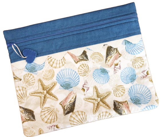She Sells Sea Shells Cross Stitch Project Bag RTS