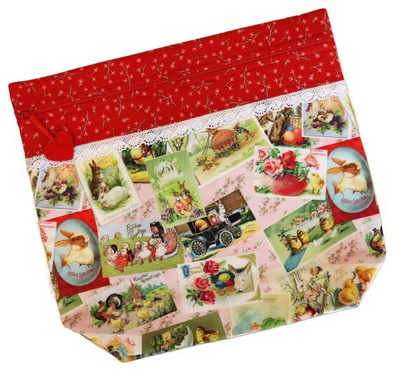 MORE2LUV Easter Greetings Cross Stitch Project Bag