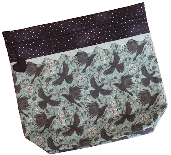 MORE2LUV Murder of Crows Cross Stitch Project Bag