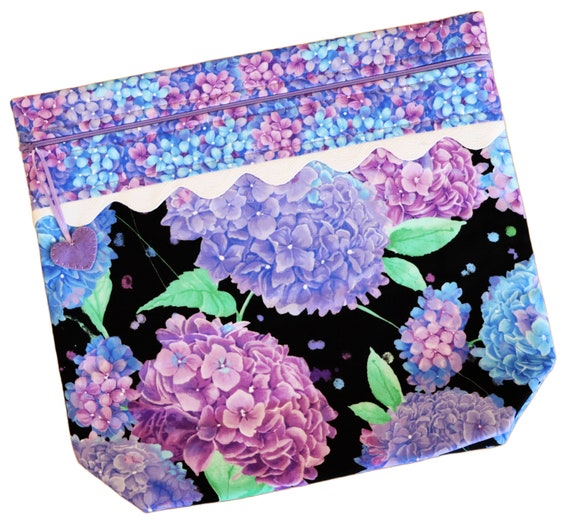 MORE2LUV Midnight Hydrangeas Project Bag