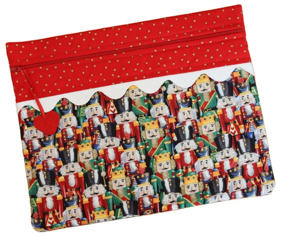 Nutcrackers Cross Stitch Project Bag RTS