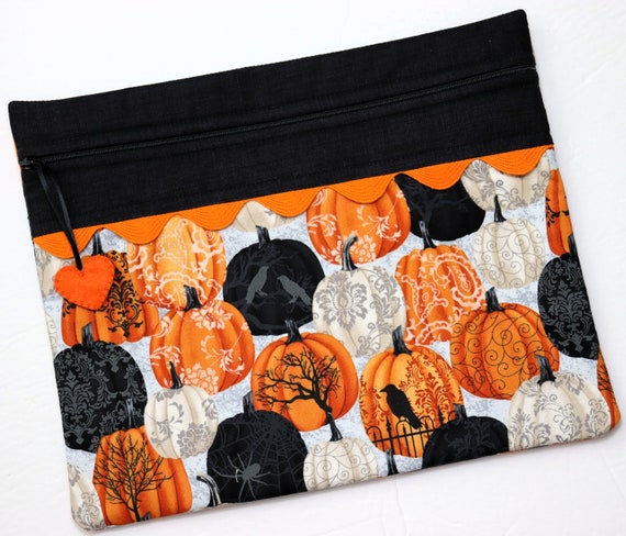 Painted Pumpkins Cross Stitch Project Bag