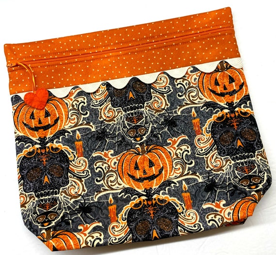 MORE2LUV Glittering Halloween Cross Stitch Project Bag