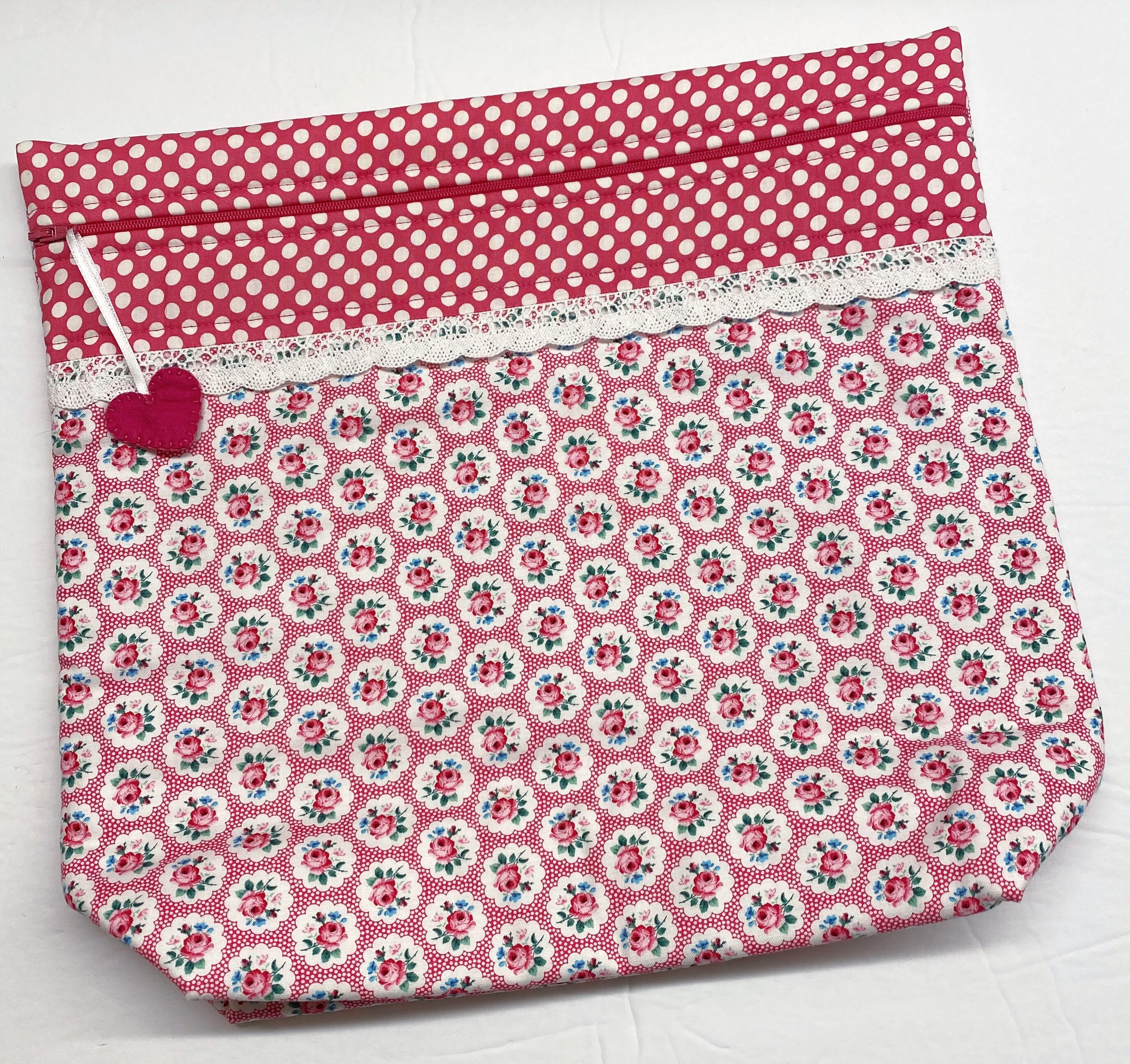 MORE2LUV Petite Roses Cross Stitch Project Bag