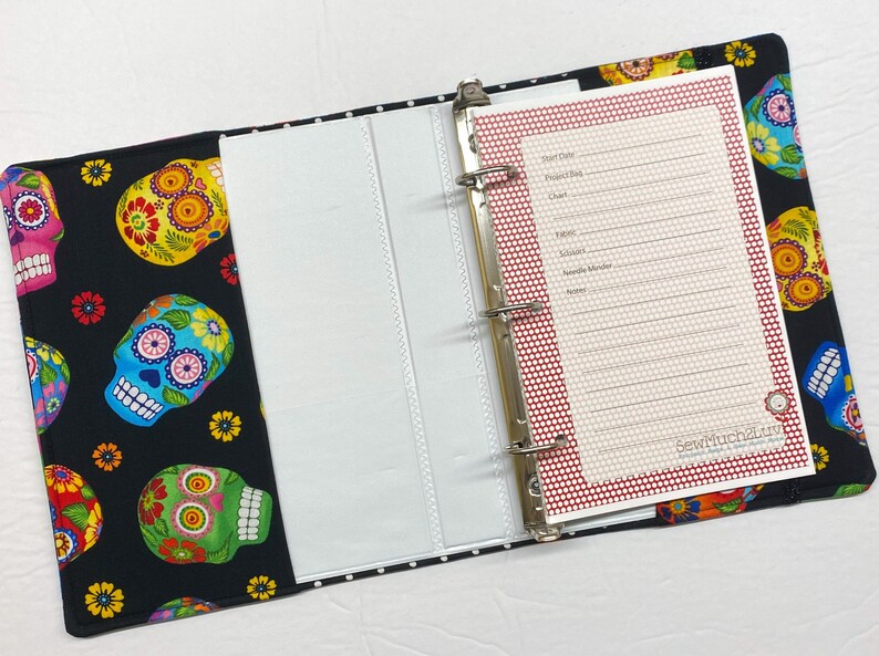 Sugar Skulls WIP Tracker Cover and Binder