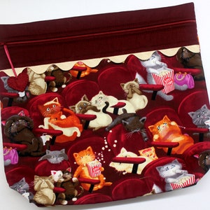 MORE2LUV Theater Scaredy Cats Cross Stitch Project Bag