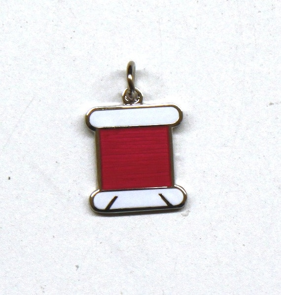 Exclusive Floss Bobbin Enamel Charm