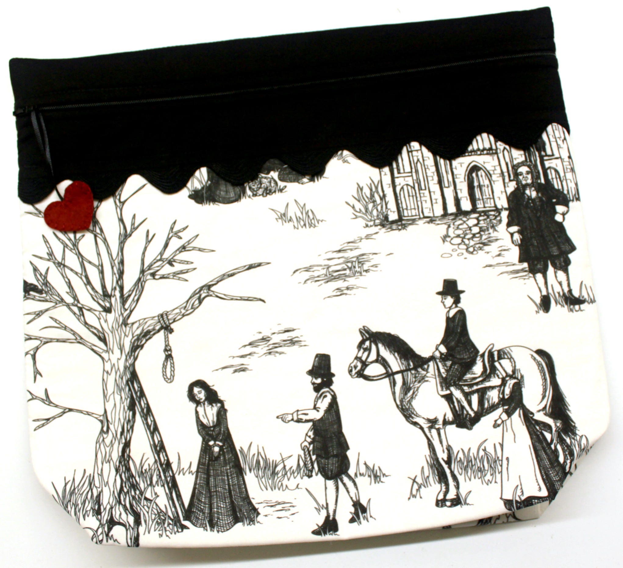 MORE2LUV Salem Witch Trials Cross Stitch Embroidery Project Bag