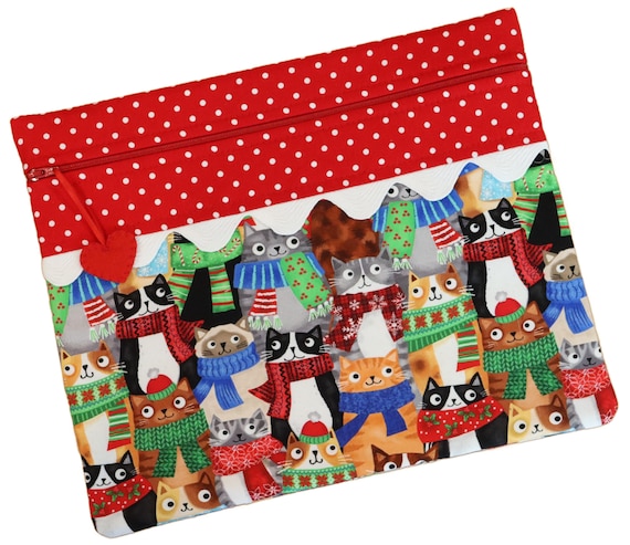 Cool Cats Cross Stitch Project Bag