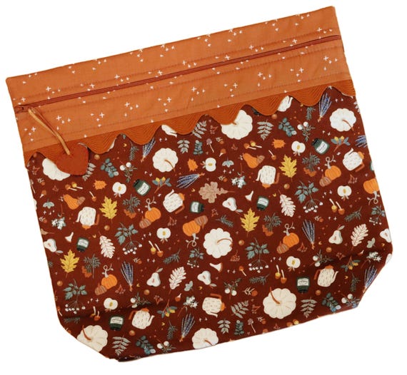 MORE2LUV Fall for All Cross Stitch Project Bag