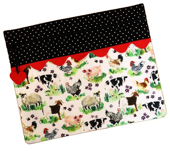 Watercolor Farm Cross Stitch Project Bag