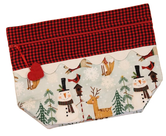 Lil' Big Bottom Woodland Snow Friends Cross Stitch Bag