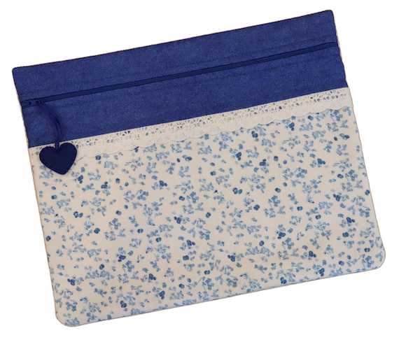 Tiny Blue Plums Cross Stitch Project Bag RTS