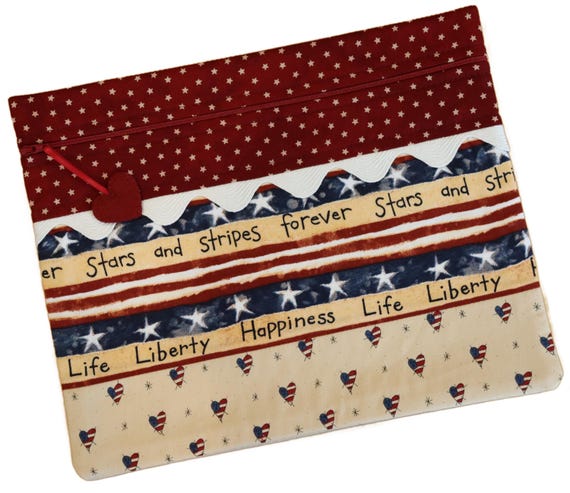 Stars and Stripes Cross Stitch Project Bag