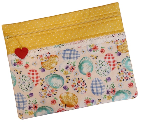 Vintage Easter Eggs Cross Stitch Project Bag