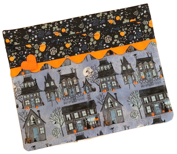 Witch in the Window Cross Stitch Project Bag