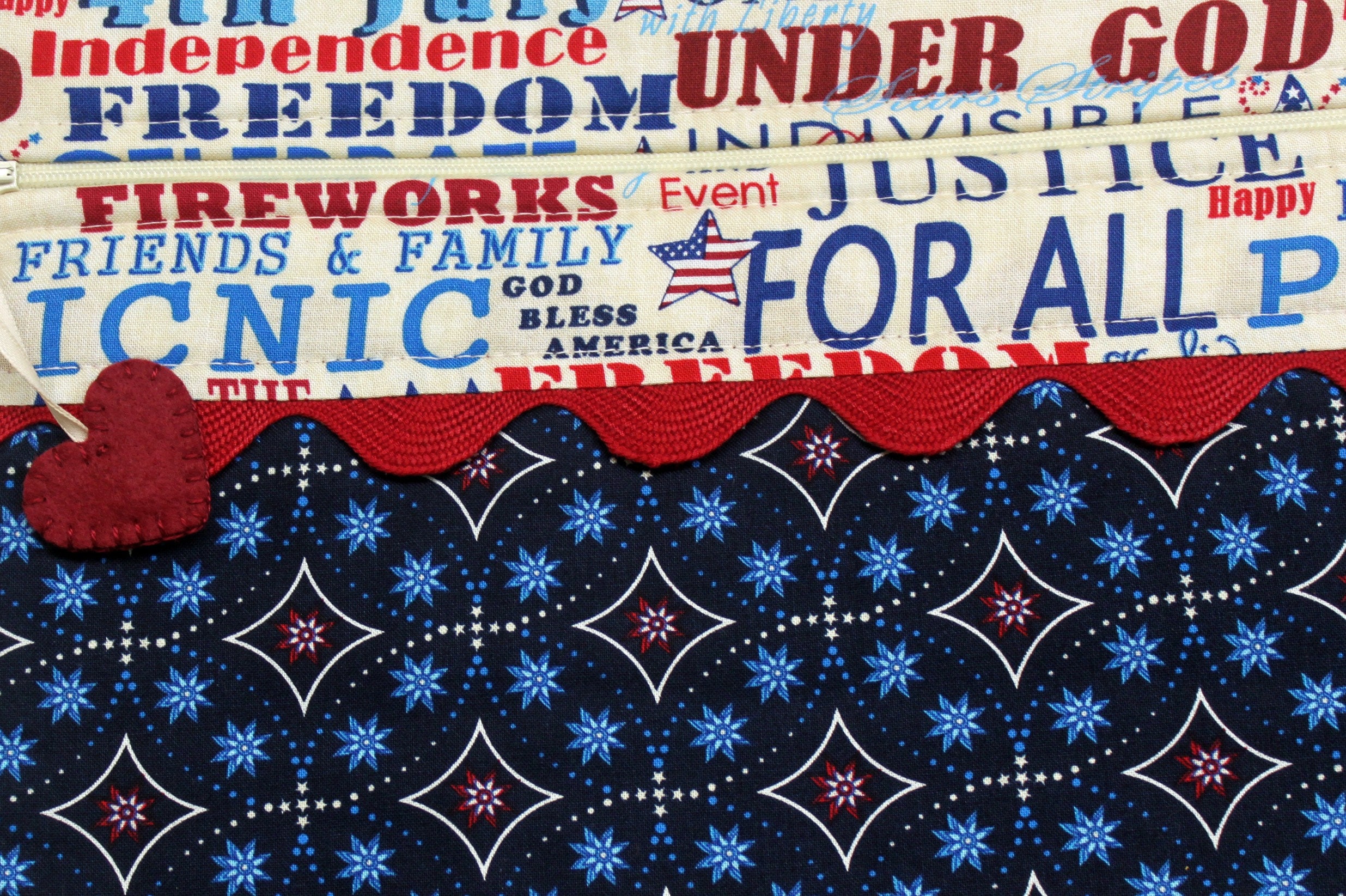 One Nation Cross Stitch Project Bag