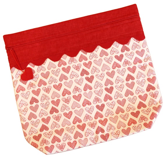MORE2LUV Flirty Hearts Cross Stitch Project Bag
