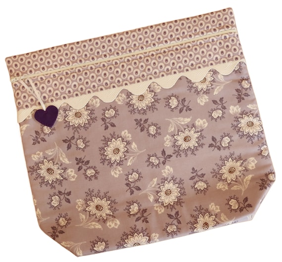MORE2LUV Dusty Purple Cross Stitch Project Bag