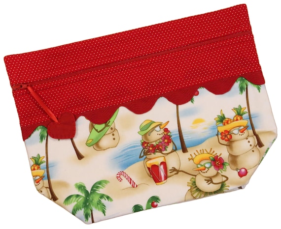 Lil' Big Bottom Sunshine Sand Snowmen Cross Stitch Bag