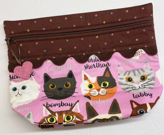 Lil' Big Bottom Stitching Buddy Cats Cross Stitch Bag