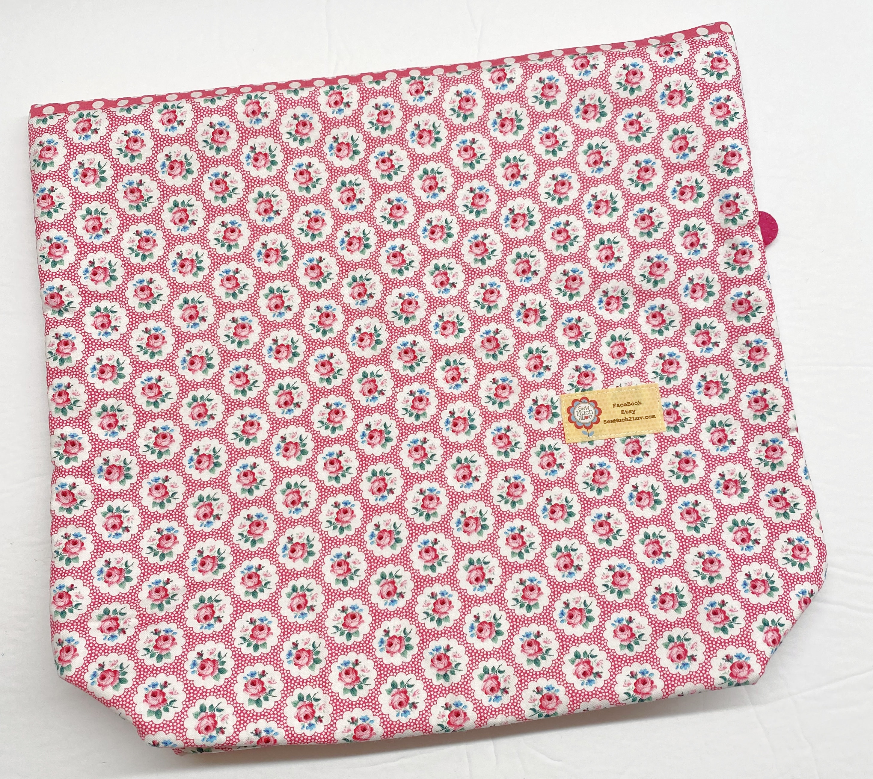 MORE2LUV Petite Roses Cross Stitch Project Bag