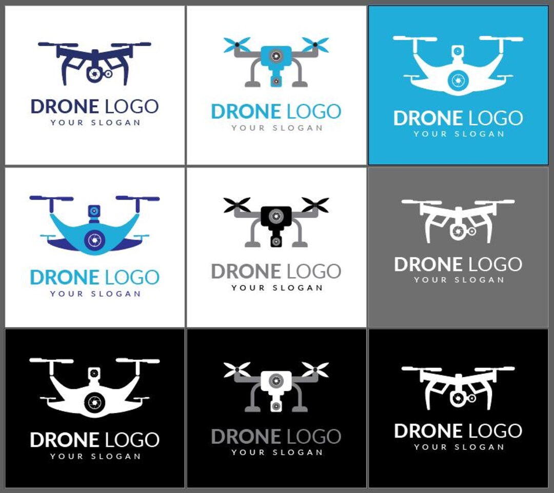 Drone Camera Logo | Aerial Photography Branding | Modern Drone Business ...