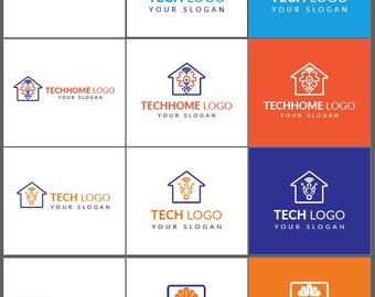 Modern Tech Logo: Futuristisches IT Branding für StartUps (Digitaler Download)