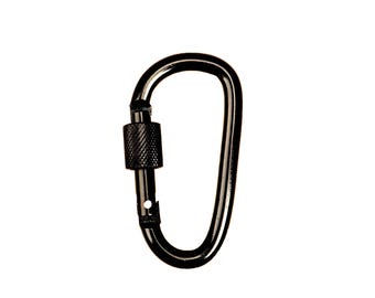 Sturdy locking carabiner – lightweight and durable, a practical companion for commuting, camping, backpack hanging, and outdoor essentials.