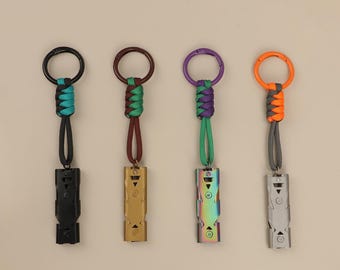 Multi-Functional Survival Whistle Charm - Woven Knot Design, Dual-Use for Backpacks & Keys, Emergency Sound Accessory