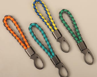 Unisex Horseshoe Buckle Keychain, Hand-woven Ornament, Lanyard for Phone, Water Bottle, Game Controller, Anti-lost Rope