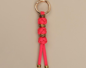 Niche Bright-colored Accessory: Hand-woven Rope Keychain, Bag and Phone Accessory Pendant, Creative Knife-shaped Key Ring Chain Pendant
