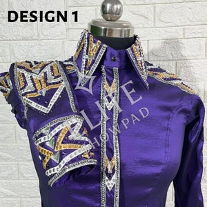 Elite High quality Western Show Shirt Horsemanship Shirt Showmanship Shirt Handmade Show Shirt Custom Size .