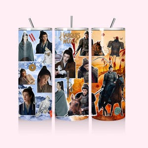 zhang lenghe 20oz Coffee Tumbler Stainless Steel Travel Cup with Straw Double Wall Insulated Drinkware cdrama prisoner of beauty