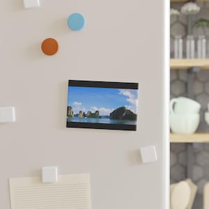 Scenic Landscape Button Magnet, Nature Gift, Refrigerator Decor, Travel Souvenir, Home Office Magnet, Personalize Your Space