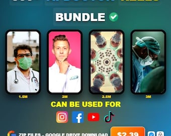 500+ AI Doctor Reels Bundle – Medical & Healthcare Social Media Clips