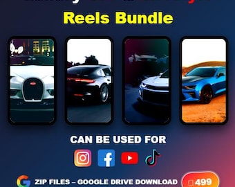 Luxury Car & Lifestyle Reels Bundle – Viral Content, HD Videos