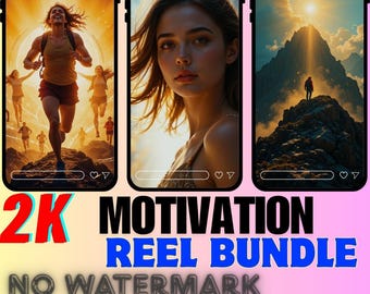 2000+ Success Motivational Reels | 3D Visuals (Instant Download)