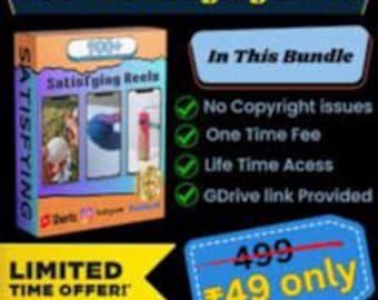 900+ Satisfying Video Reels Bundle: Viral Content for Social Media Growth (Digital Download)