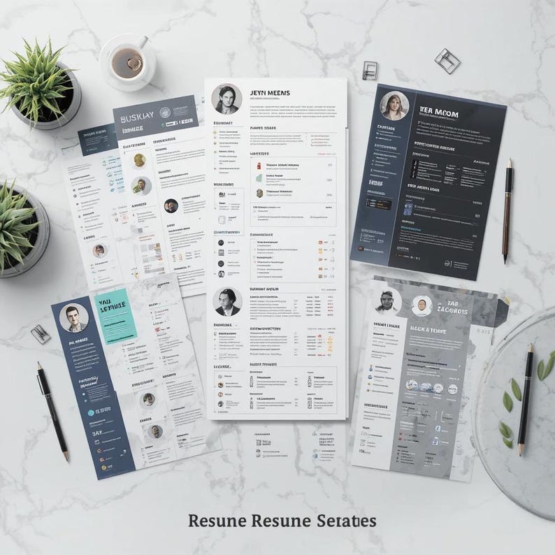 500+ Modern Resume Templates Bundle | Ats-friendly CV Designs, Editable ...
