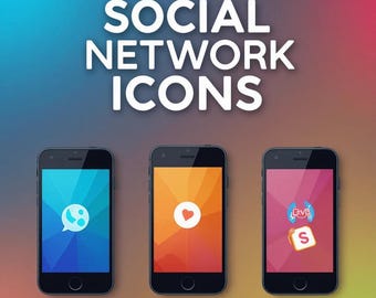 500+ Modern Social Media Icons Bundle – Vector, PNG for Websites, Apps, Branding