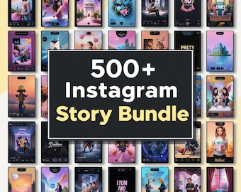 500+ Instagram Story Templates – Editable Social Media Bundle