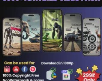 5000+ AI Hybrid Video Pack | HD & 4K Viral Content (Digital Download)