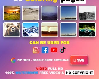 Coloring Pages Bundle – Relax, Create & Unleash Your Creativity | Stress Relief • Art Therapy • Fun Designs”