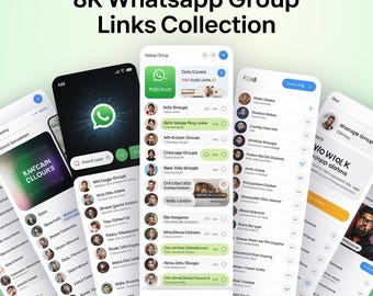 8K WhatsApp Group Links Collection – Mega WhatsApp Groups Bundle for Jobs, Earning, Study & Business