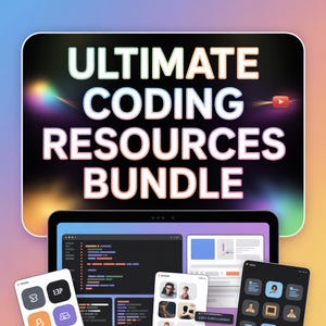 Coding Resources Bundle | HTML CSS Python Projects (Digital Download)